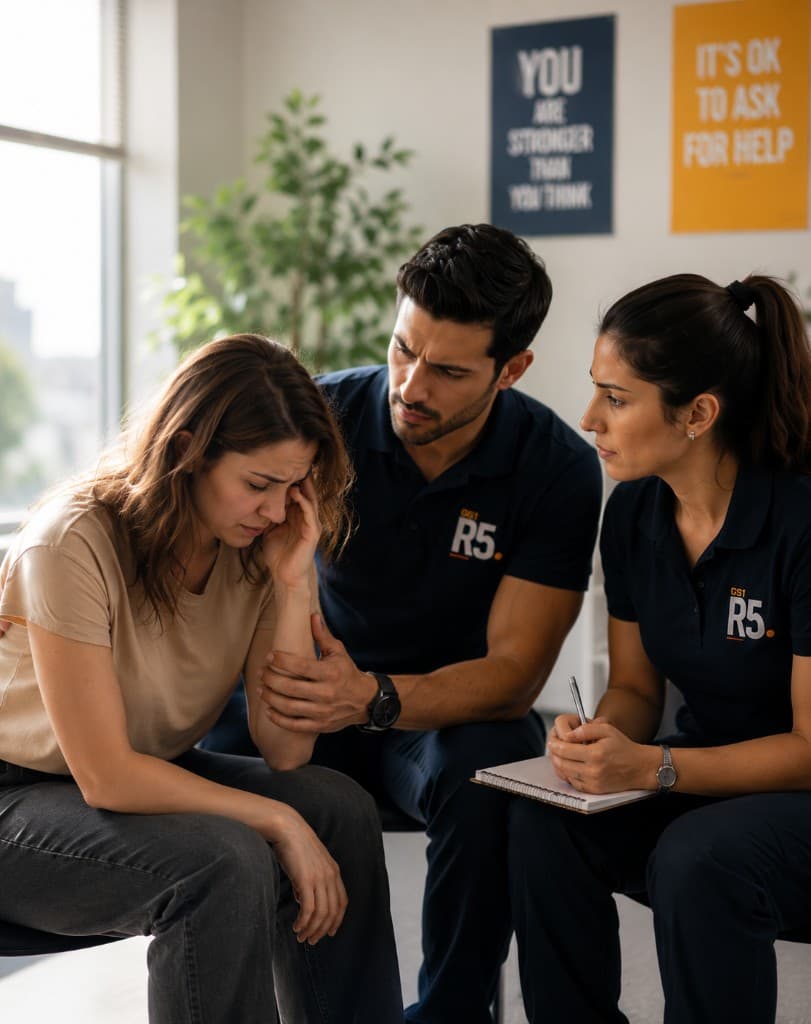 Crisis psychological support session