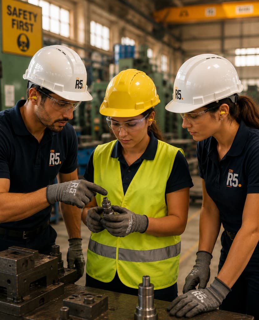 Occupational safety training in an industrial setting