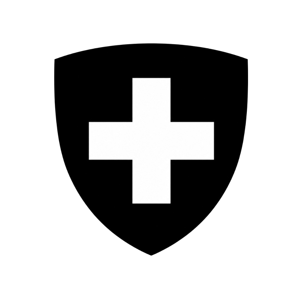 Shield with cross emblem